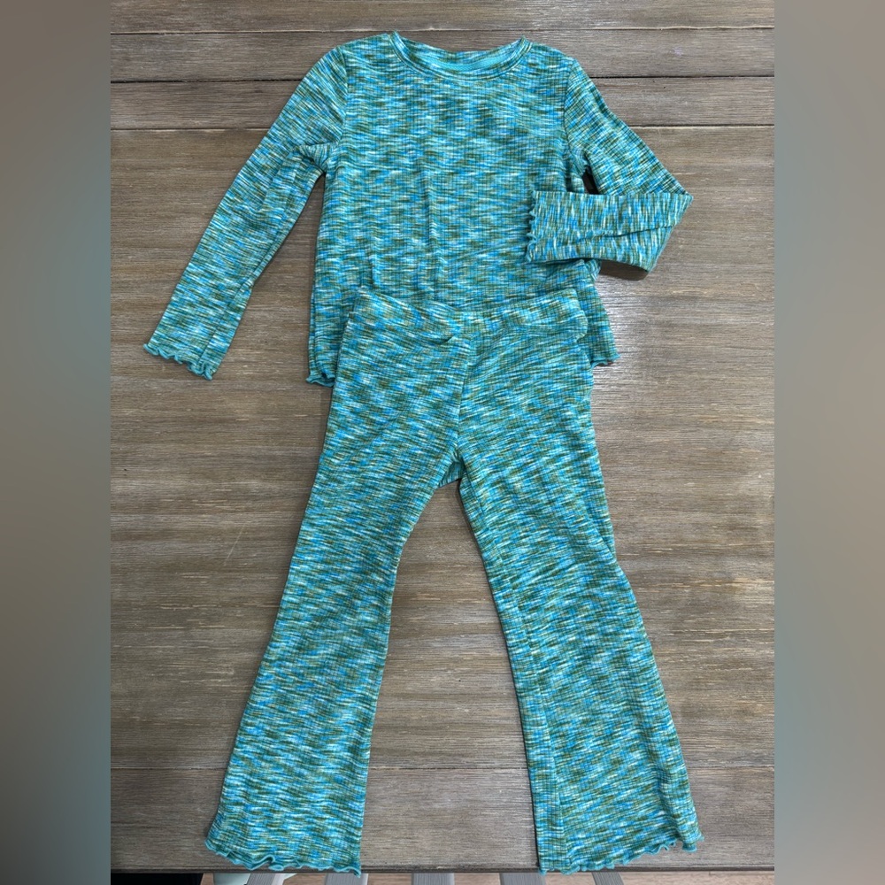 Epic Threads Turquoise and Olive Two-Piece Set